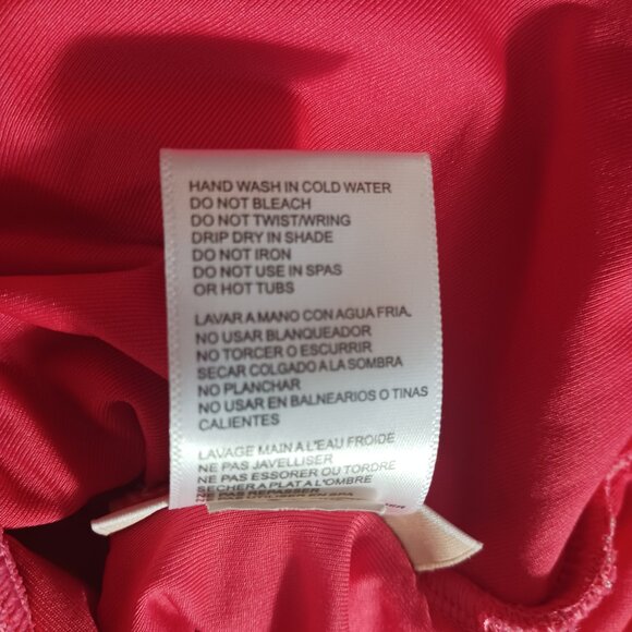 Michael Kors One Piece Swimsuit, Size 10, Coral with Gold MK Accent on Strap - Picture 11 of 14